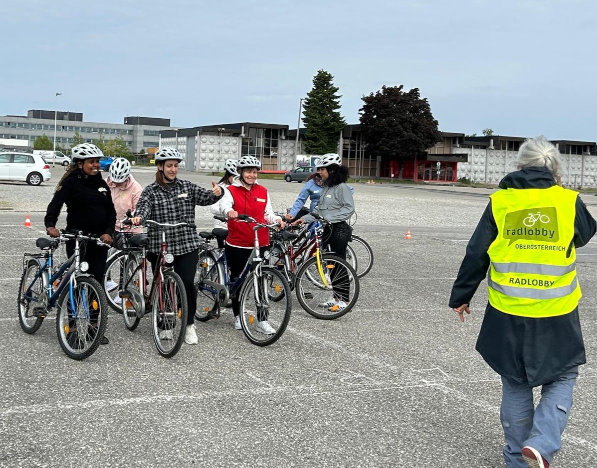 Fahrradkurs für Migrantinnen