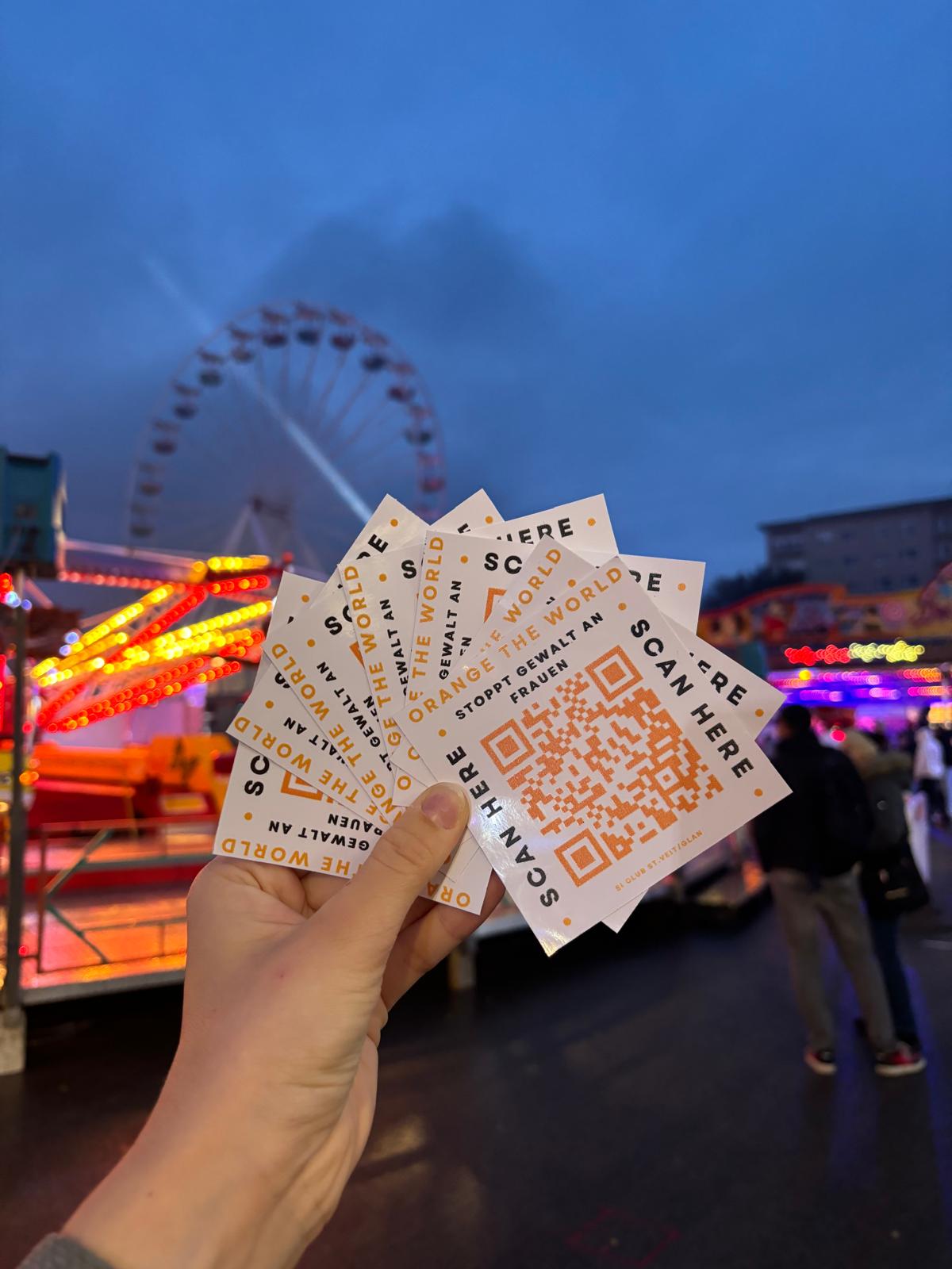 Sticker für den Notfall – Gemeinsam gegen Gewalt an Frauen