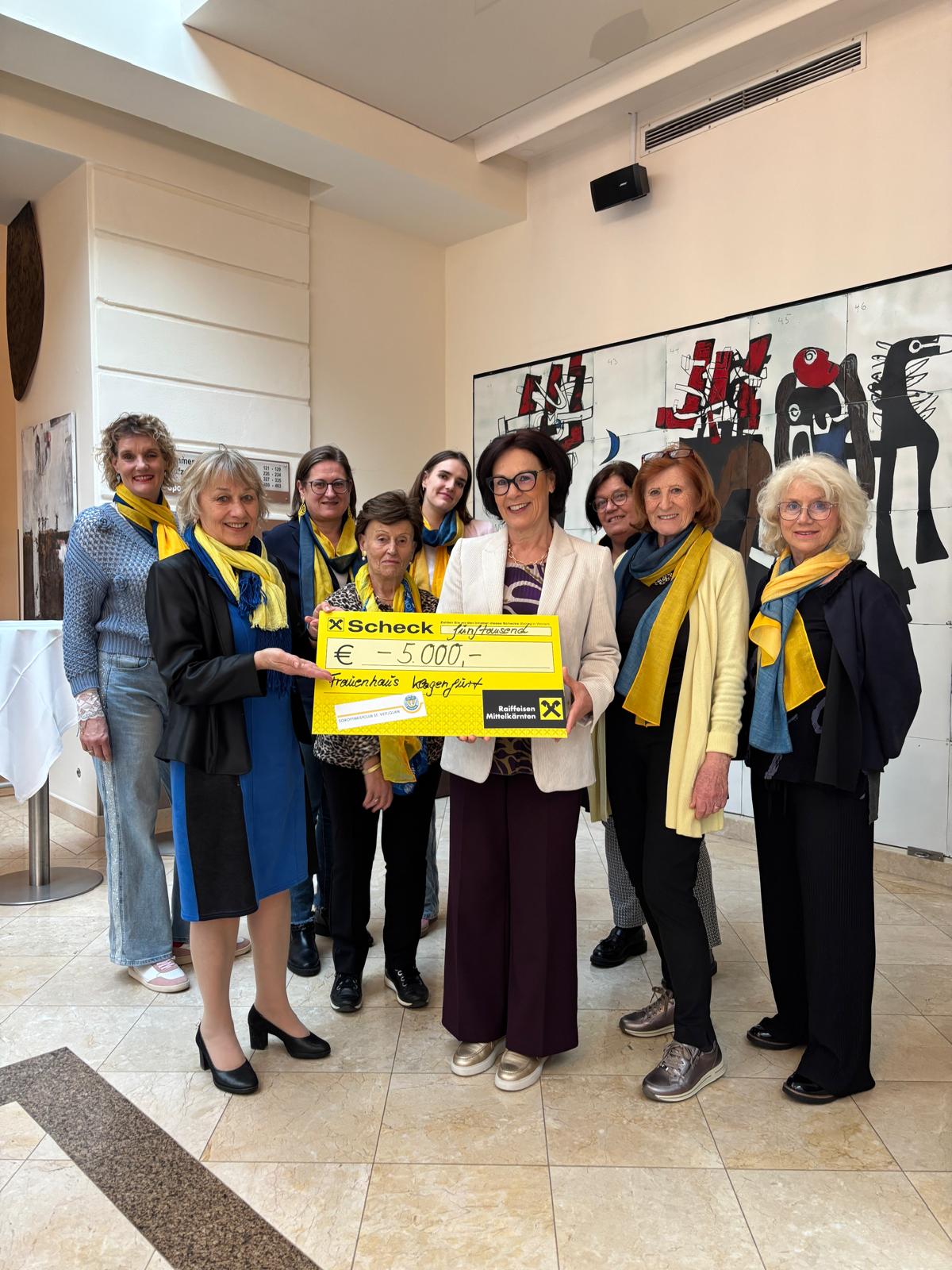 5000 Euro für Frauenhaus Klagenfurt