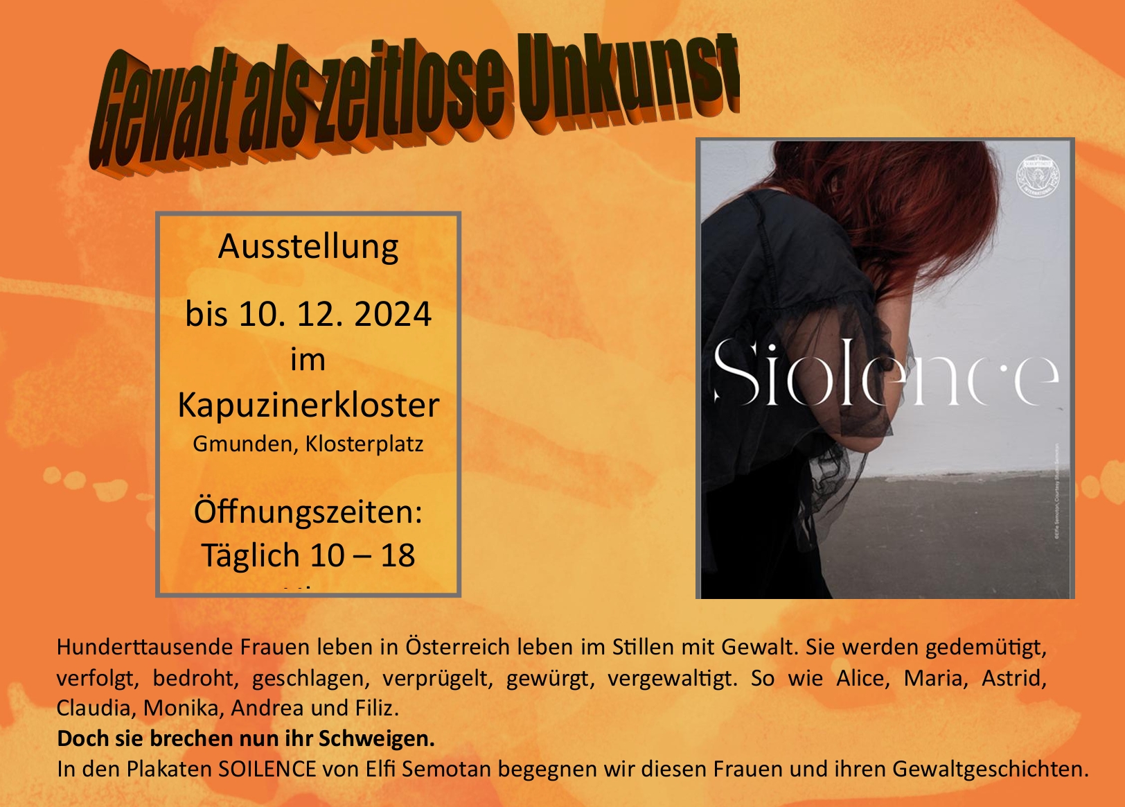 Siolence auch in Gmunden