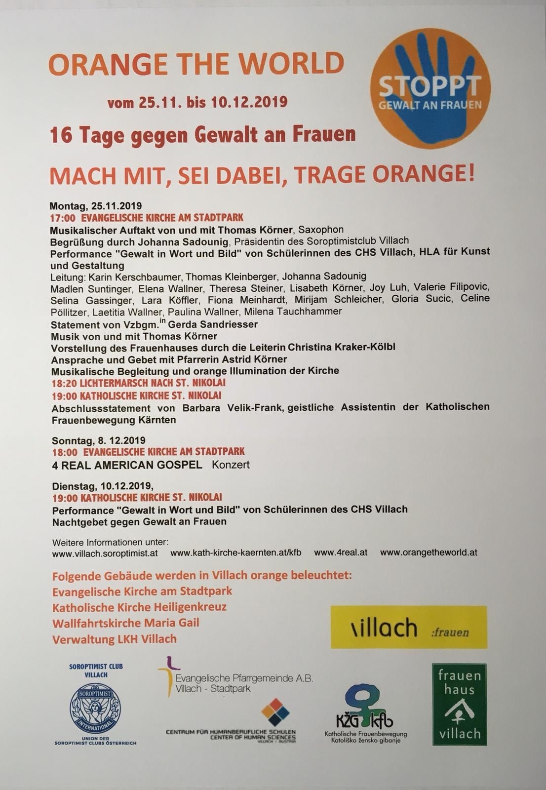 Orange The World – 25.11.2019
