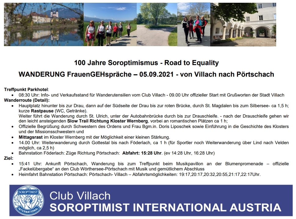 Jubiläumswanderung Frauen GEHspräche Club Villach