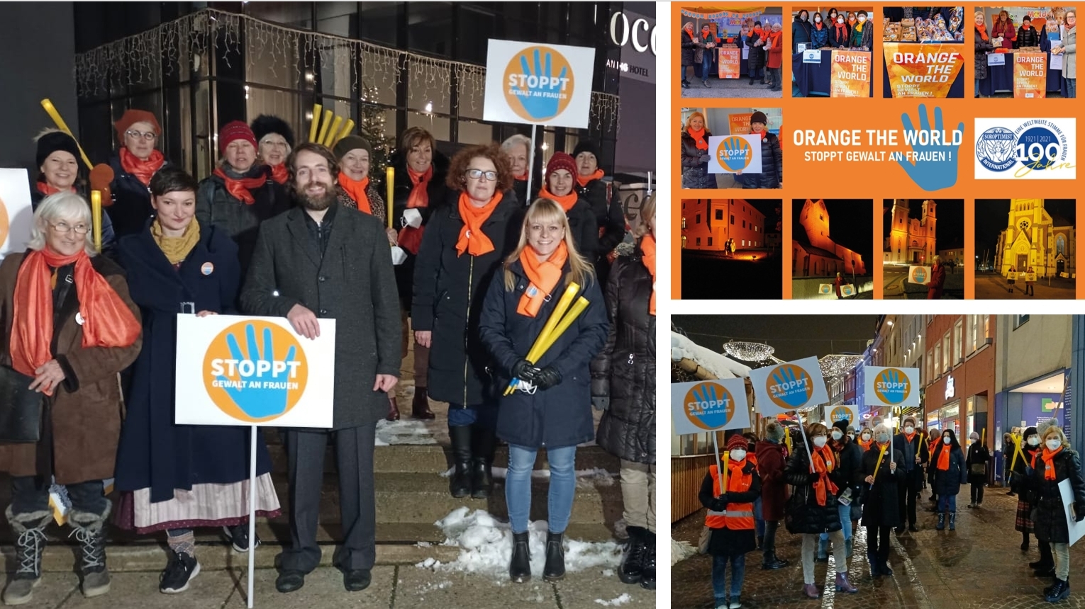 Orange the World – Lichtermarsch nach dem Lockdown