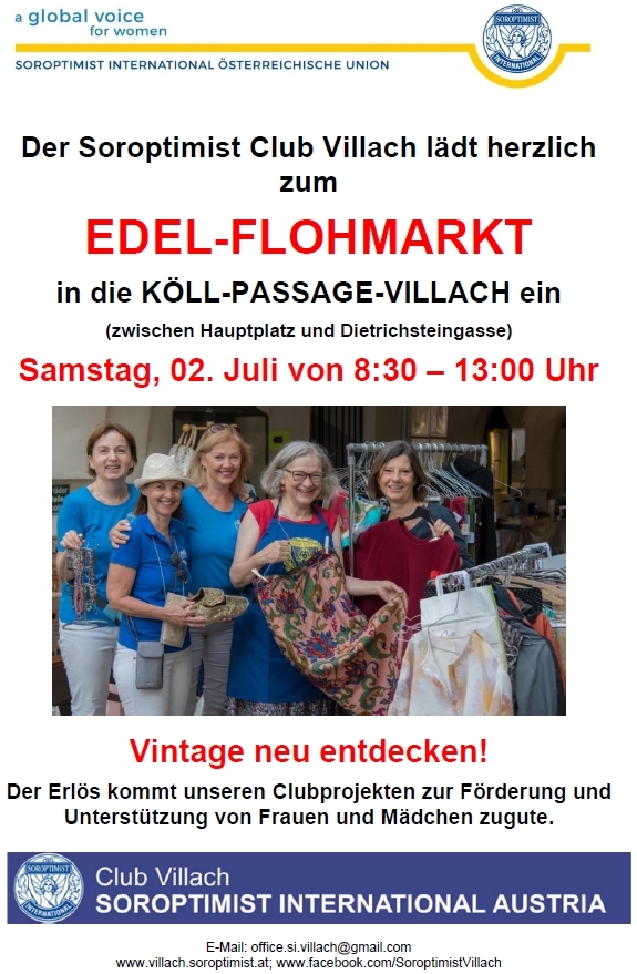 Edel-Flohmarkt der Villacher Soroptimistinnen