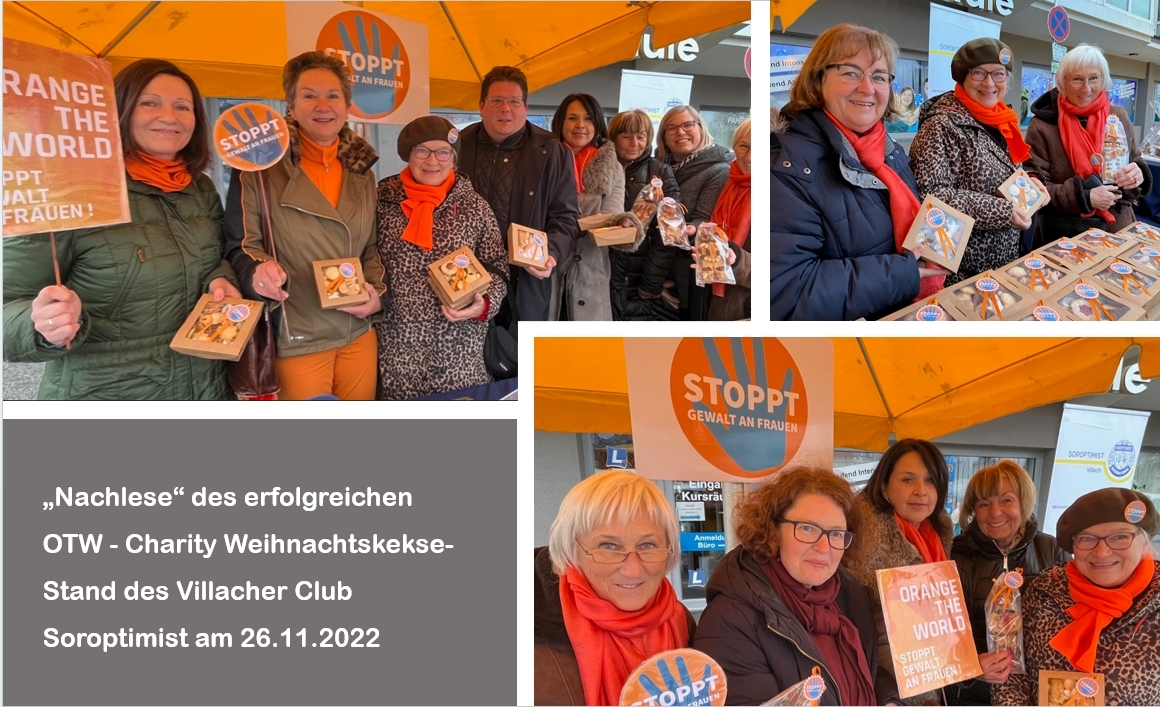 Charity-Weihnachtskekse-Stand am 26.11.2022 am Villacher Wochenmarkt