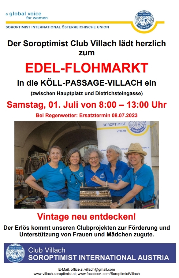 Edel-Flohmarkt der Villacher Soroptimistinnen