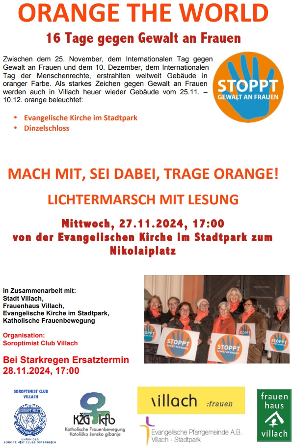 Orange the World – Stoppt Gewalt an Frauen!