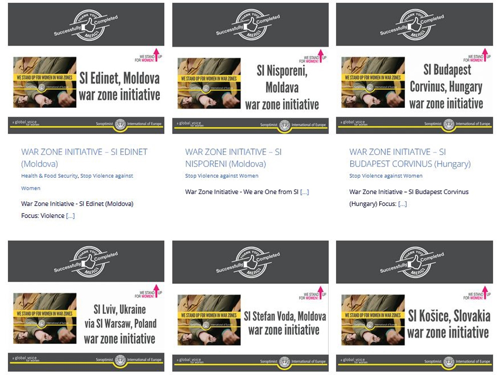 «We Stand Up for Women» in Warzones